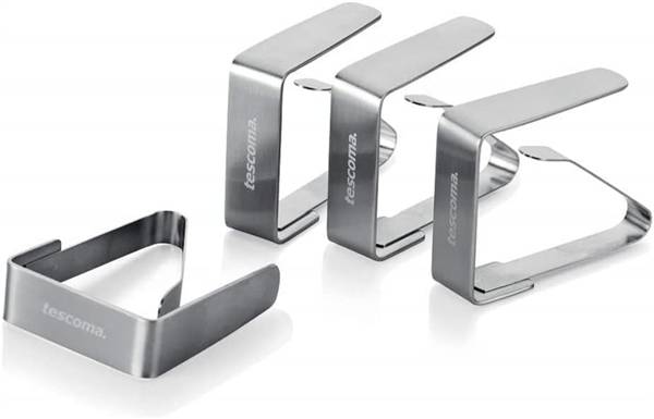 TESCOMA CLIP FERMATOVAGLIA ACCIAIO 4PZ 