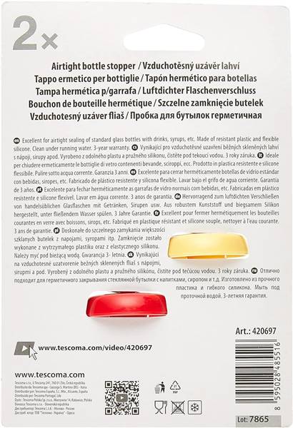 TESCOMA TAPPO ERMETICO PER BOTTIGLIE 2PZ 