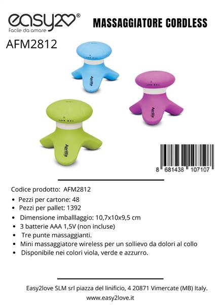 SLM MASSAGGIATORE CORDLESS AFM2812 