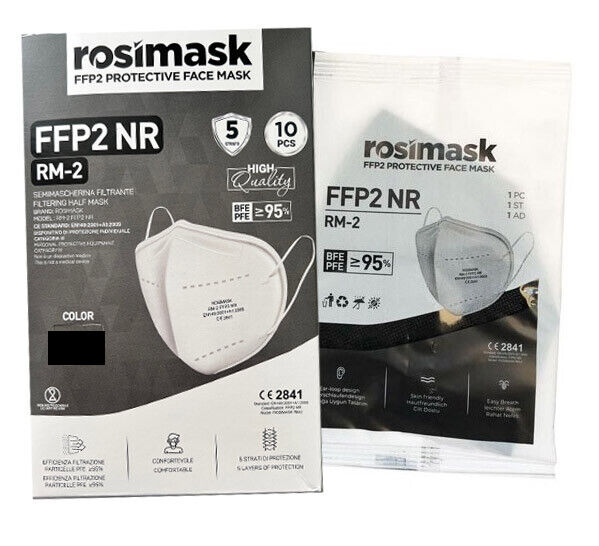 ROSIMASK MASCHERINA FFP2 NERE 10PZ