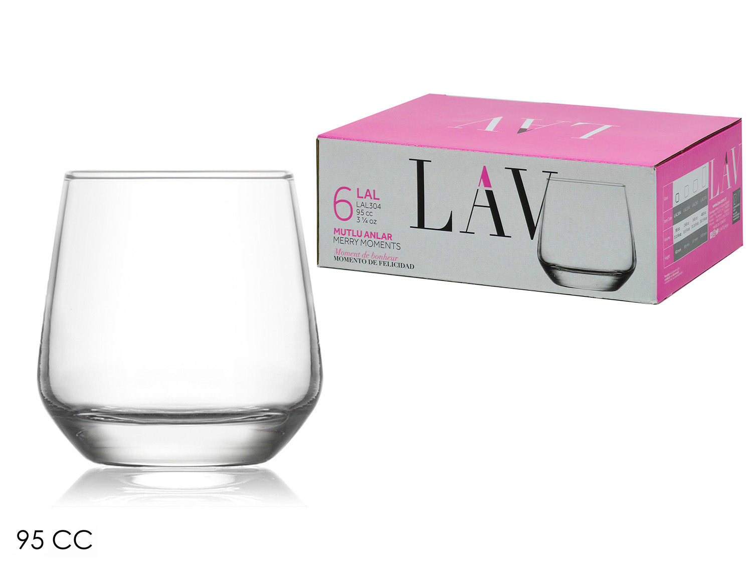 GT BICCHIERINI LIQUORE 6PZ LAL 95CC