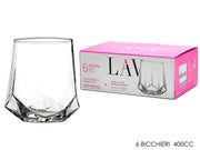 GT BICCHIERINI VALERIA 6PZ 400CC IN VETRO