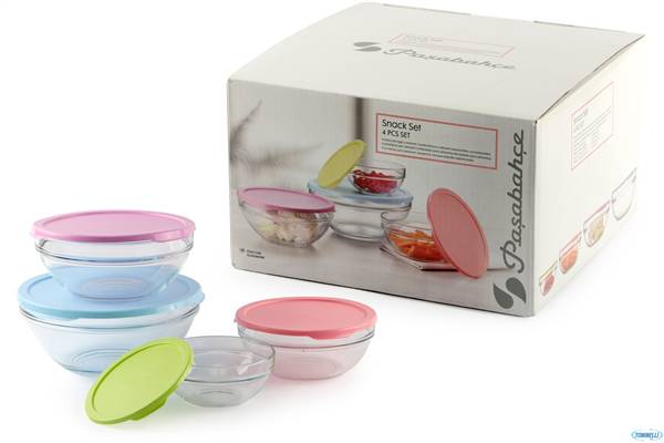 PASABAHCE CONTENITORE SET 4 PZ 