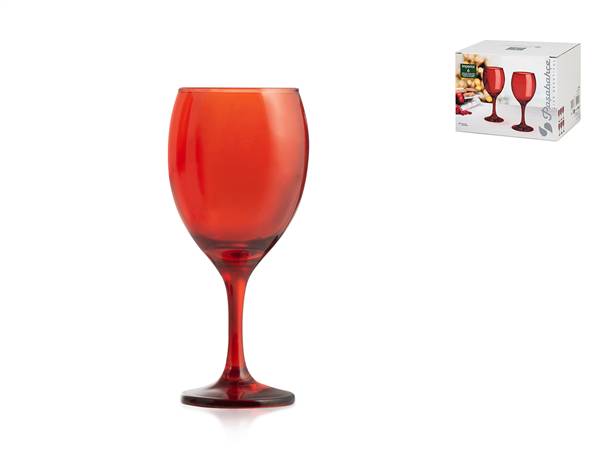 PASABAHCE CALICI 6PZ ROSSO 25CL IMPERIAL 