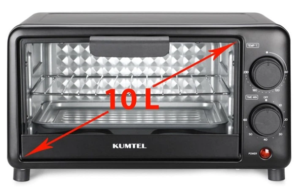 KUMTEL FORNO ELETTRICO 10LT 800W