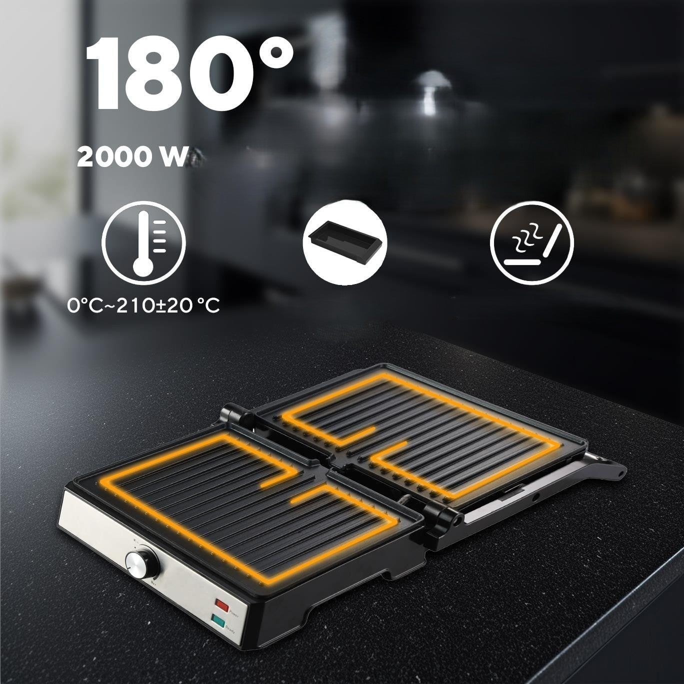 KUMTEL PIASTRA GRILL 2000W
