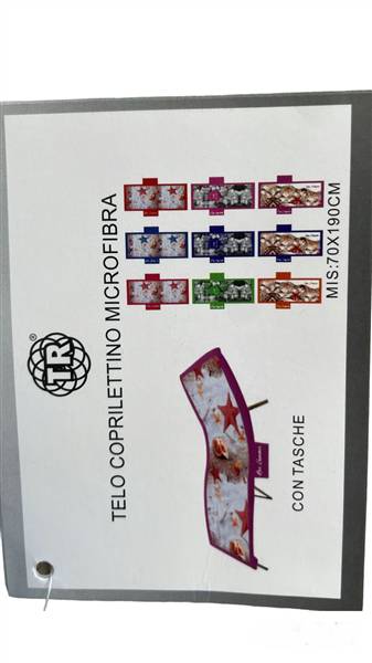 TR TELO C/LETTINO MICROFIBRA 95X165 