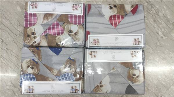 TR COPPIA LENZUOLA 2P BEAR 