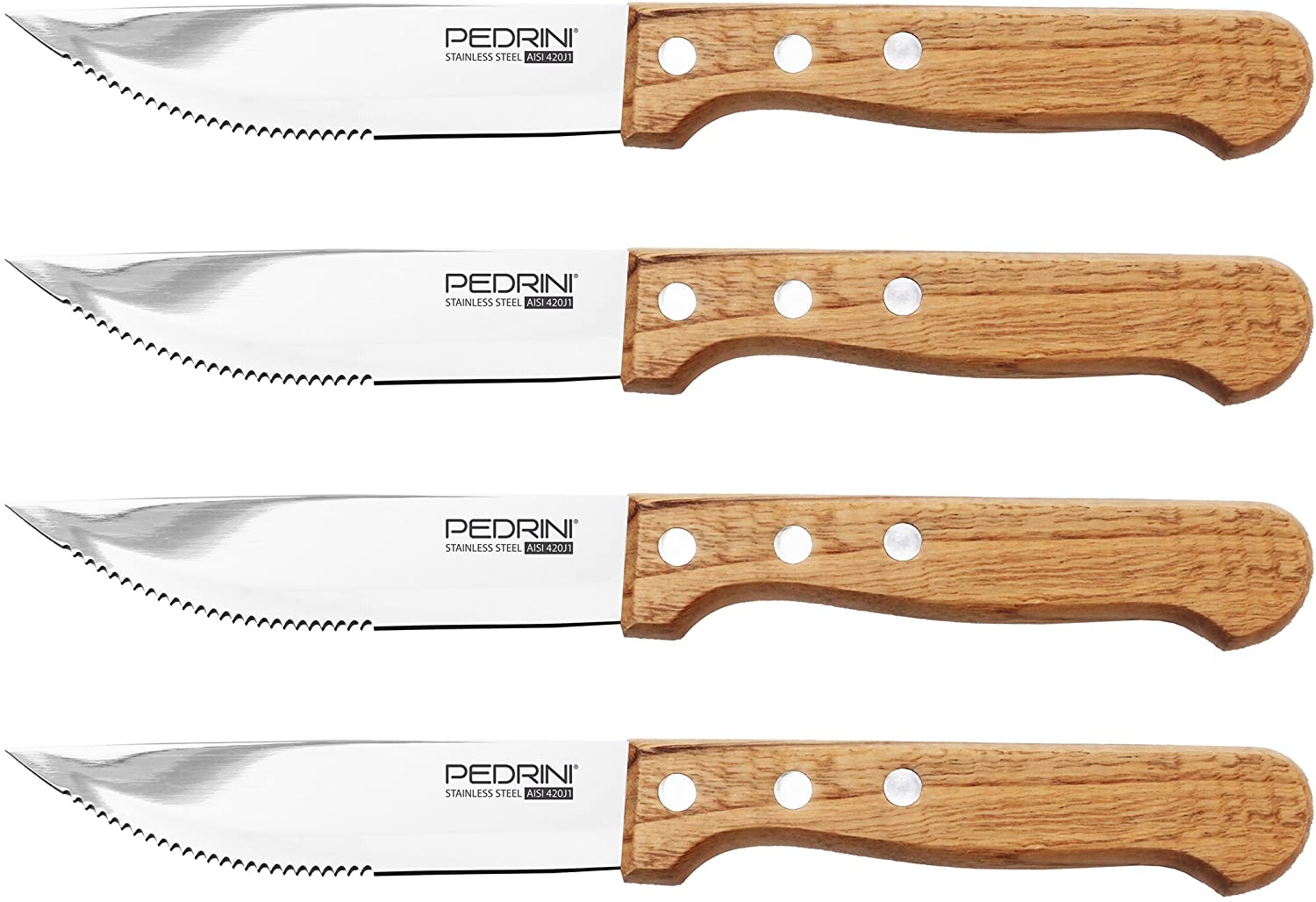PEDRINI S/4 COLTELLI BISTECCA CHURRASCO