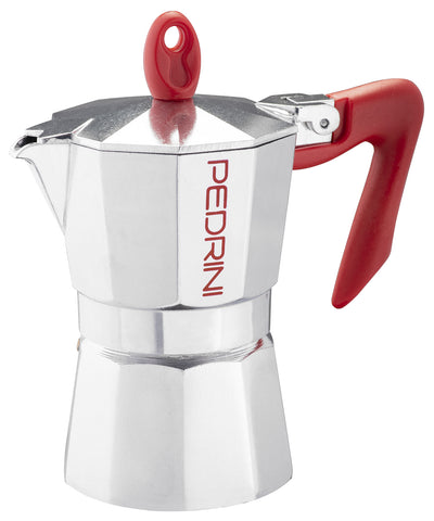 Pedrini Caffettiera 2tz. Brillant Rossa