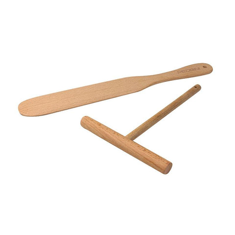 Pedrini Set 2 Spatole Crepes In Legno