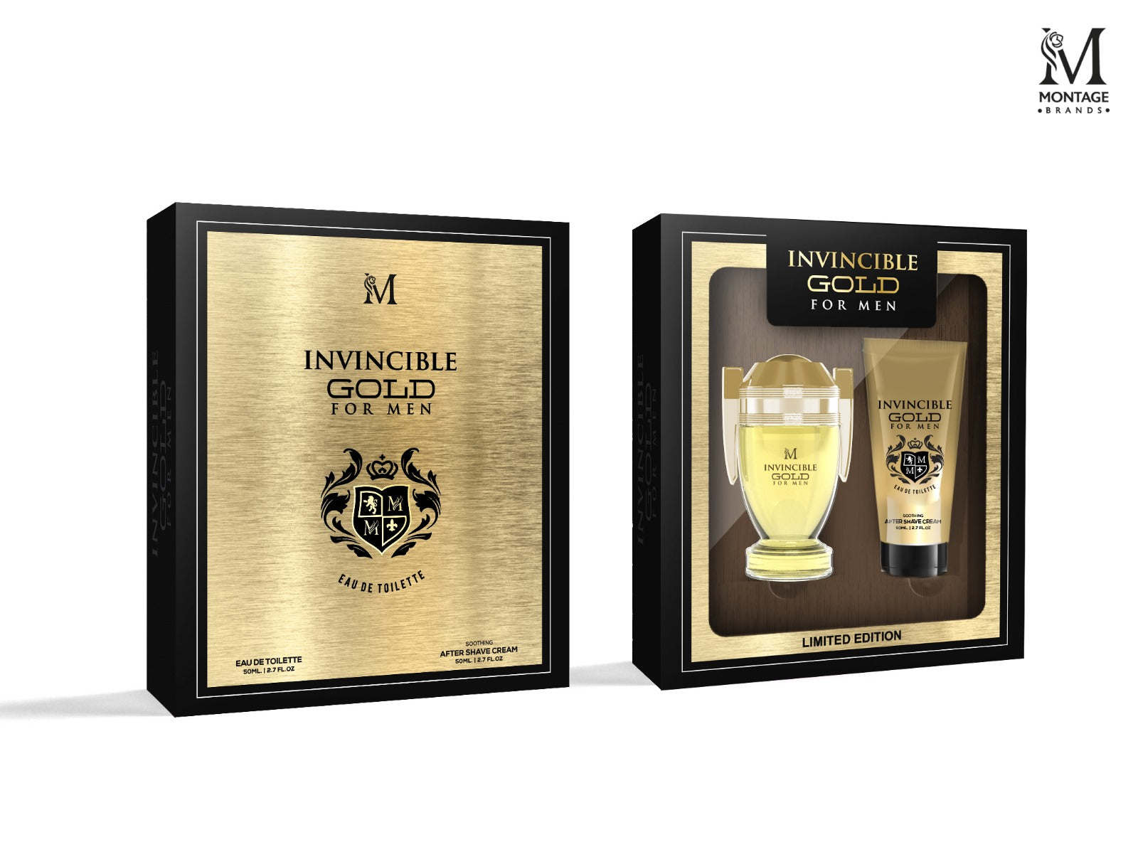 GIOMA GIFT SET MONTAGE 2PZ INVINCIBLE GOLD FOR MEN