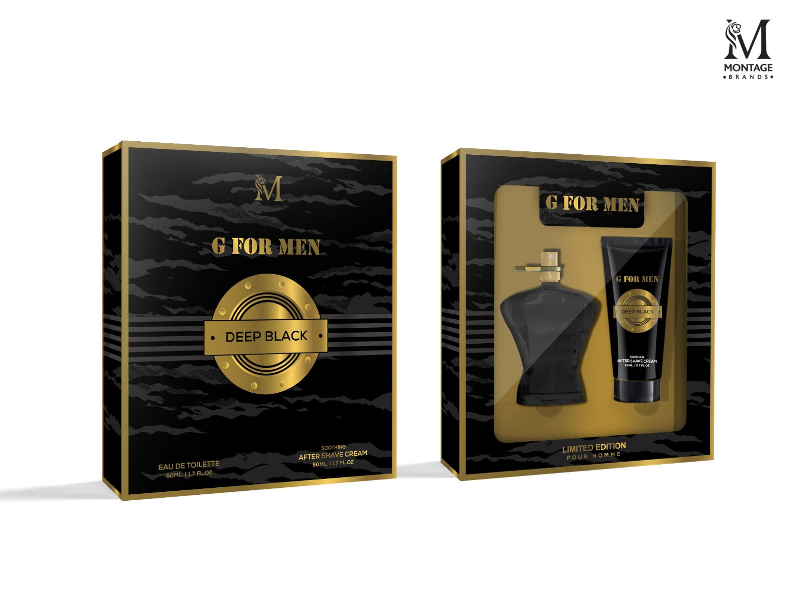 GIOMA GIFT SET MONTAGE 2PZ DEEP BLACK G FOR MAN
