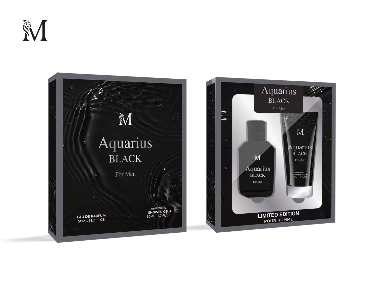 GIOMA GIFT SET MONTAGE 2PZ AQUARIUS BLACK