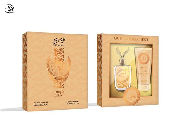 GIOMA GIFT SET AFAQ 2PZ OUD MODEL CREST PROFUMO 100ML + CREMA 150ML