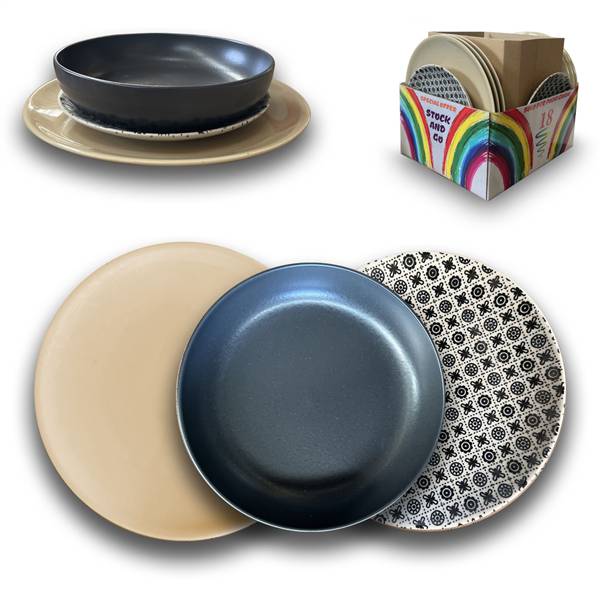 SET PIATTI 18PZ STOCK&GO 