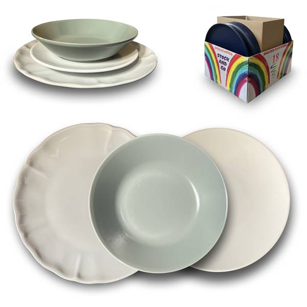 SET PIATTI 18PZ STOCK&GO 