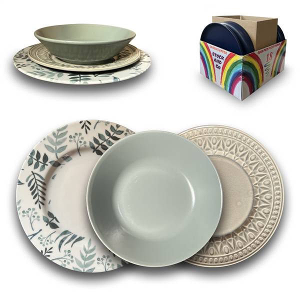 SET PIATTI 18PZ STOCK&GO 