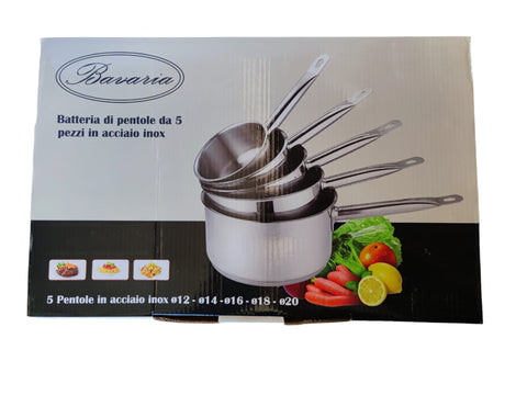 BAVARIA SET CASSERUOLE 1M 12/14/16/18/20