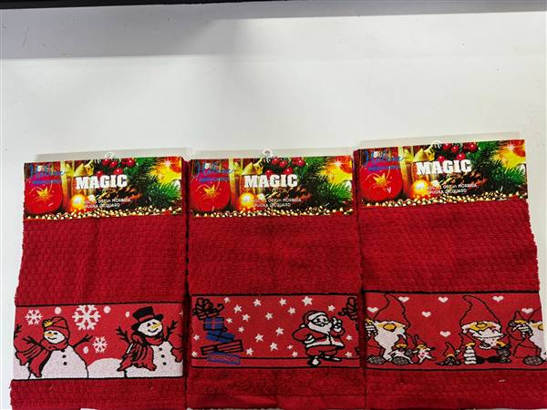 TR ASCIUGAMANO SPUGNA MAGIC SET 1+1 XMAS 