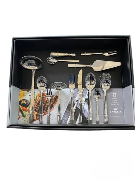 BAVARIA SET POSATE 72PZ ACCIAIO BC2168 