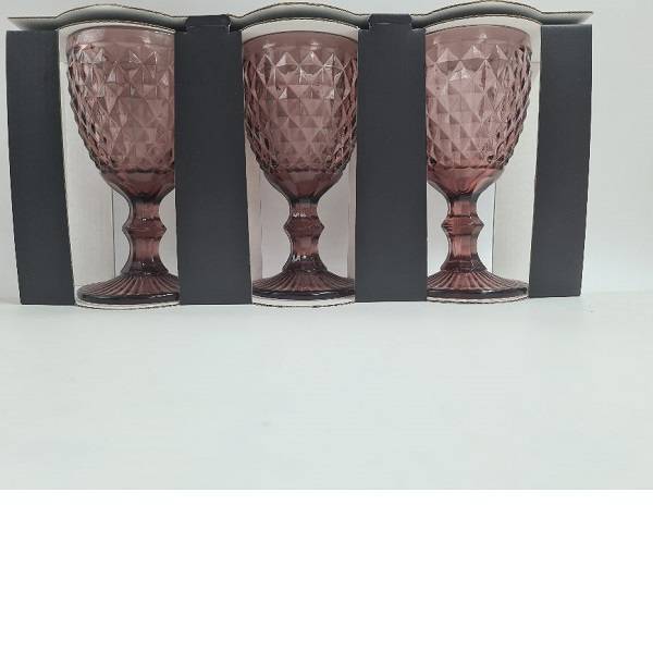 BAVARIA BICCHIERE VINO 3PZ VIOLA MODELLO SORRENTO