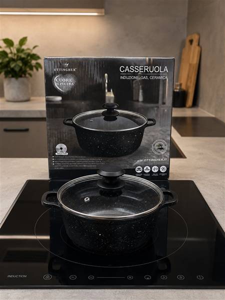 OTTINGHER CASSERUOLA CUORE PIETRA CM.16 INDUZIONE