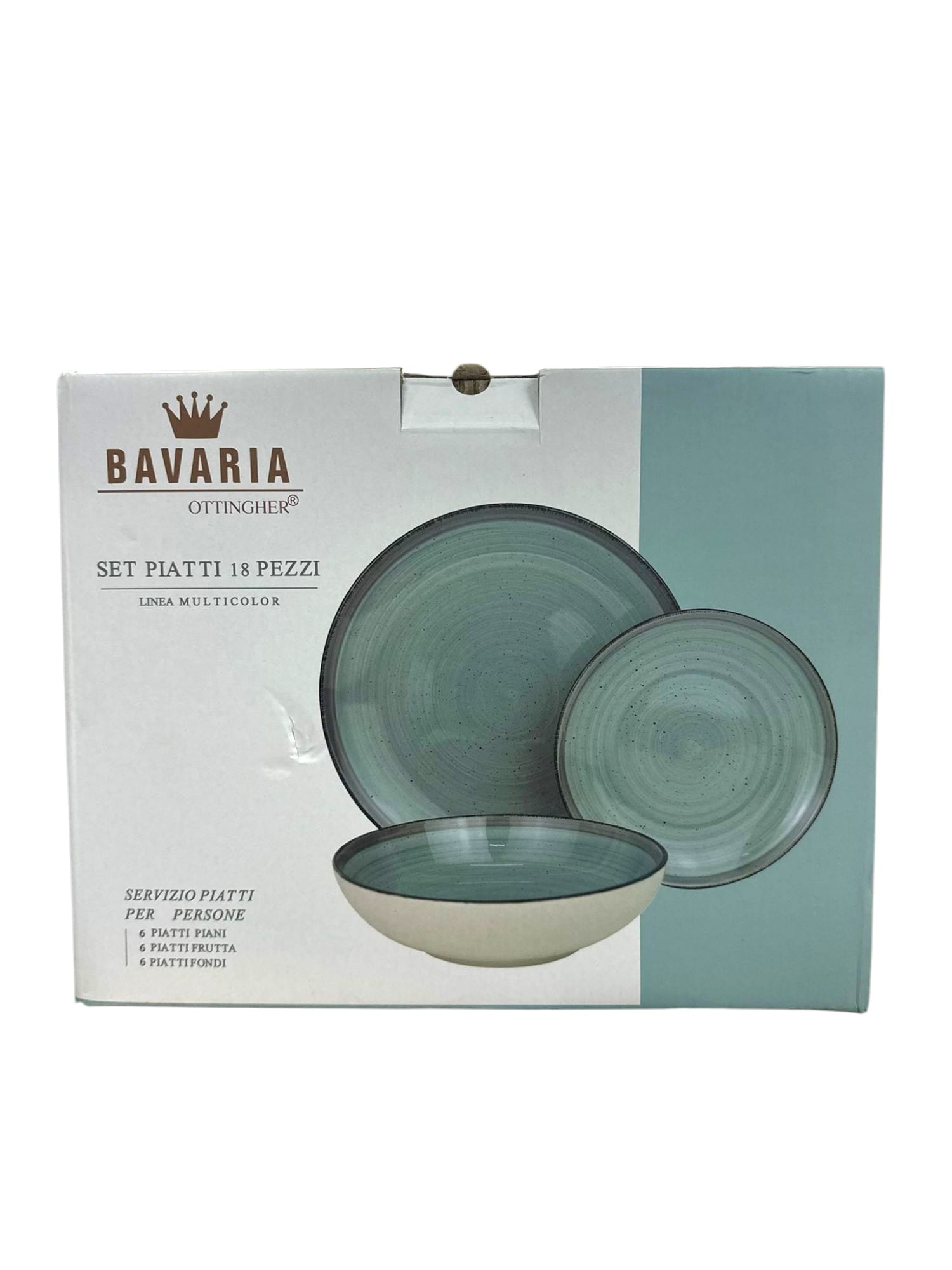 BAVARIA SERVIZIO PIATTI 18PZ GIADA