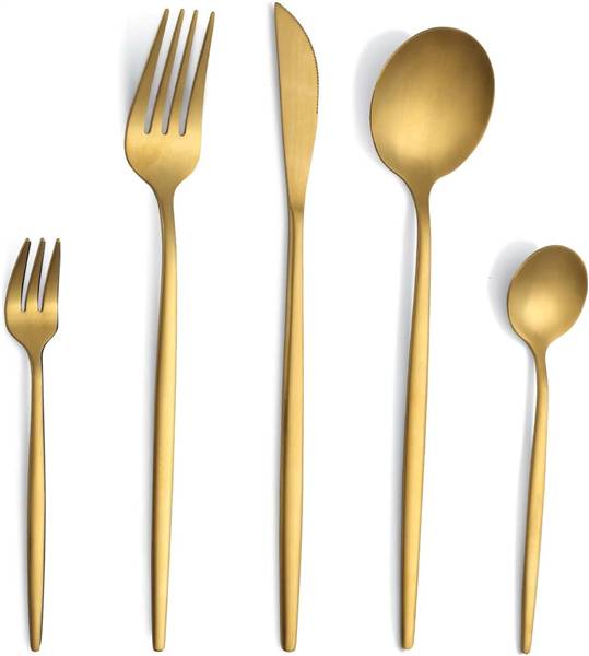 BAVARIA SET POSATE 24PZ ORO ART.2103C 