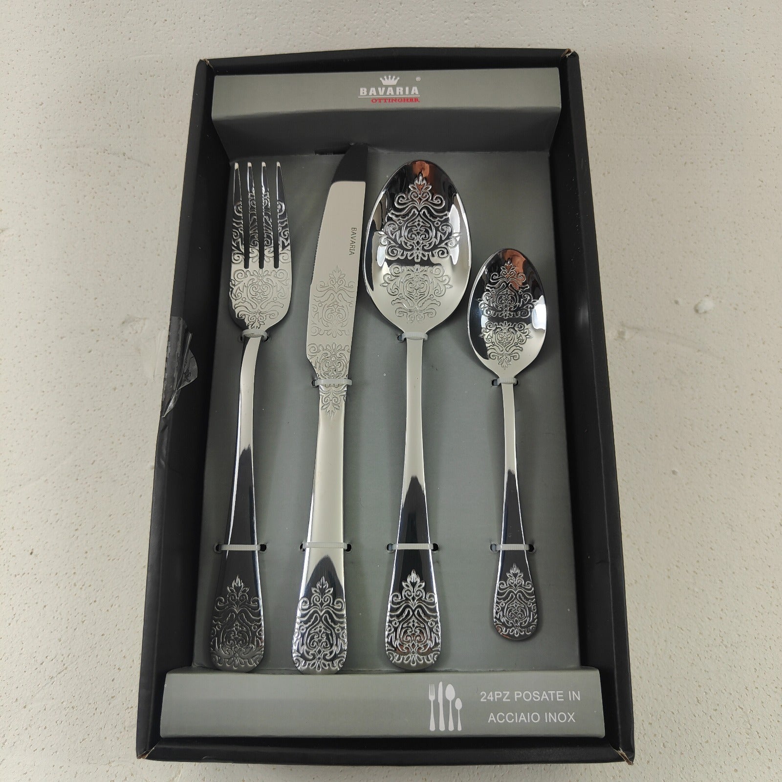 BAVARIA SET POSATE 24PZ ACCIAIO ART.3358