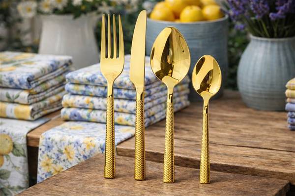 BAVARIA SET POSATE 24PZ ORO ART.4126
