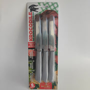 KROCODRILE COLTELLI TAVOLA 6PZ GRIGIO