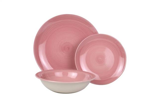 BAVARIA SET PIATTI 18PZ ROSA WHP-1 