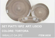 BAVARIA SET PIATTI 18PZ TORTORA WHP-1 
