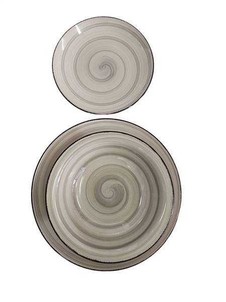 BAVARIA SET PIATTI 18PZ EXPIRAL TORTORA 
