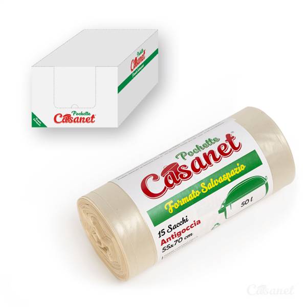 CASANET SACCO NEUTRO AMBRA 55X70