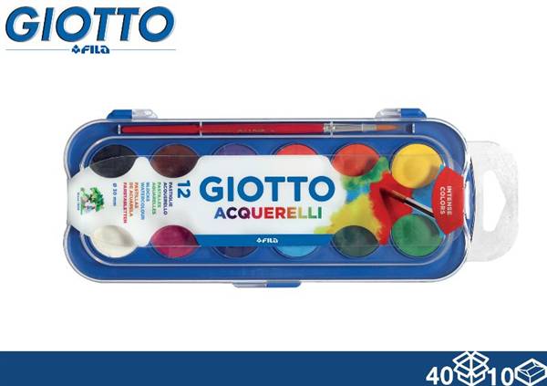GIOTTO COLORI ACQUERELLO 12PZ 