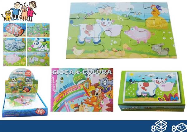 EOL ALBUM GIOCA&COLORA+PUZZLE 30X31 