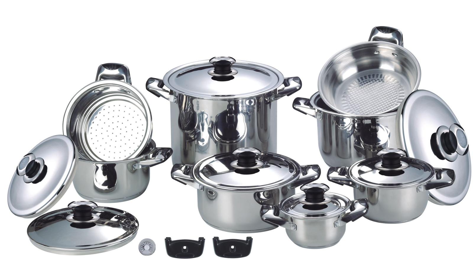 HOME BAVARIA BATTERIA ACCIAIO 18PZ