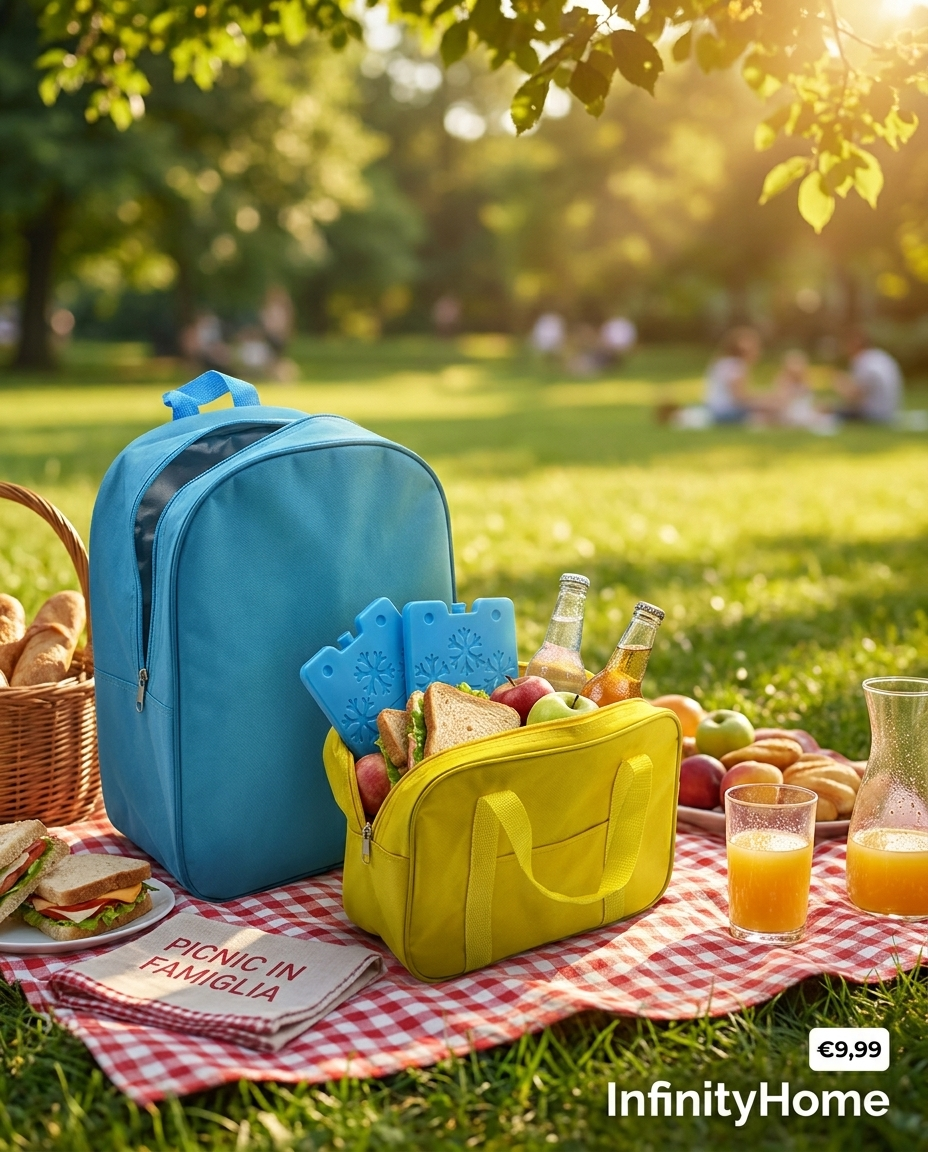 Zaino termico in scena picnic