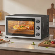 Video forno elettrico Kumtel 32L con pizza in cottura