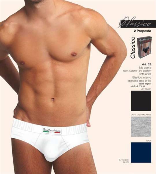 GMV SLIP UOMO "XL" BIANC 
